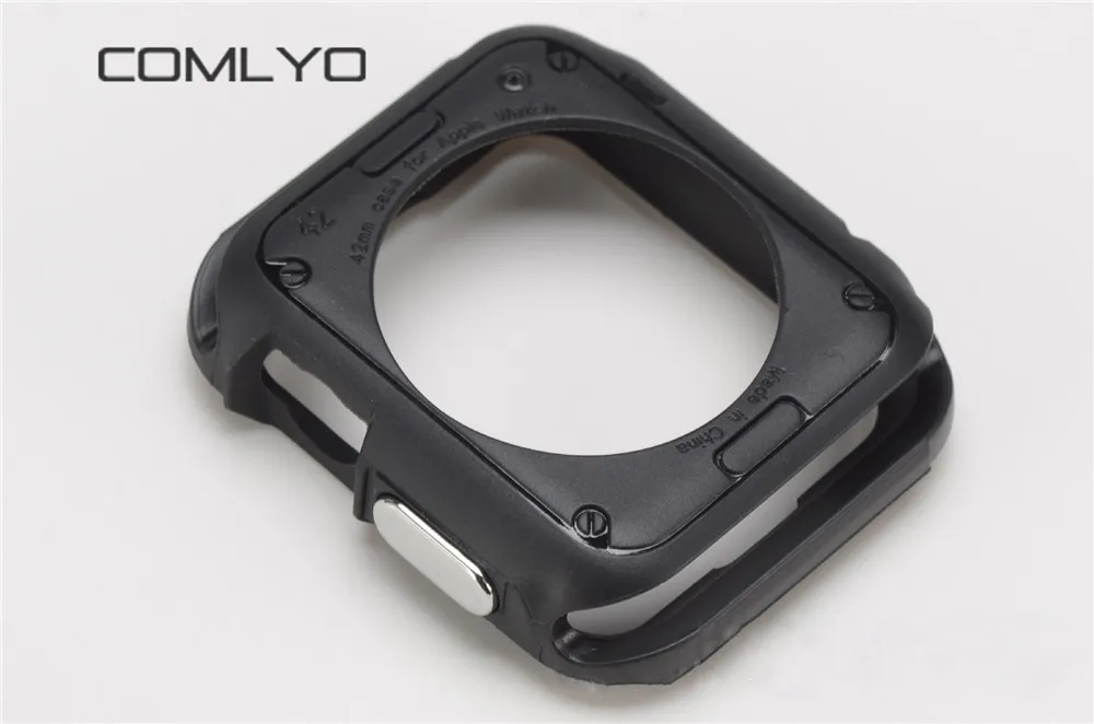 2PCS wholesale Silicone Luxury Ultra Thin Armor Soft cove TPU for iwatch Case Fo