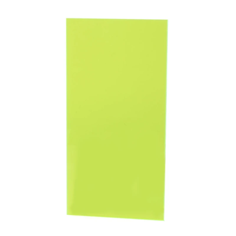 10x20 см доска из оргстекла цветной акриловый лист DIY игрушки Аксессуары для изготовления моделей - Цвет: Transparent Green