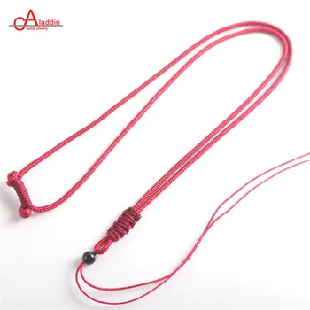 

Aladdin Red Rope Necklace Strap Pendant Fashion Jewelry Accessories Lanyard with Handmade Pendant Cords