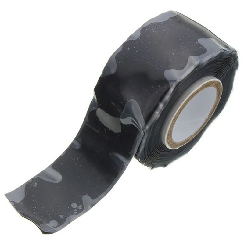 MTGATHER Waterproof Silicone Performance Repair Tape Bonding Rescue Self Fusing Wire Hose Black Sell Hotting 3 Meters New 4