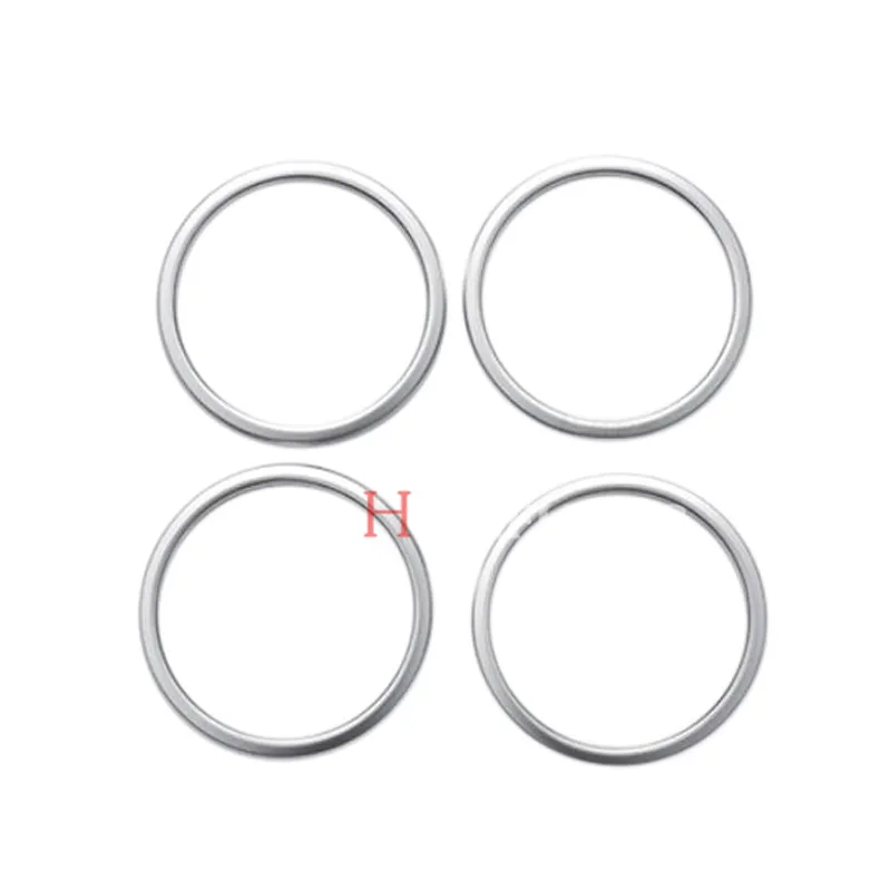 4pcs Chrome Inner Side Door Speaker Frame Cover Trim For BMW 3 Series F30 2013 2016