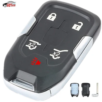 

KEYECU 10 Pcs/lot Replacement Smart Remote Key Shell Case Fob 5 Button for Chevrolet Tahoe Suburban 2014-2017 HYQ1AA