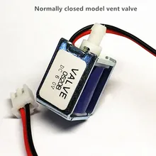 DC4.5V 6V 12V нормально закрытый электромагнитный клапан, электромагнитный клапан с отрицательным давлением, небольшой Электрический вентиляционный клапан, J19067