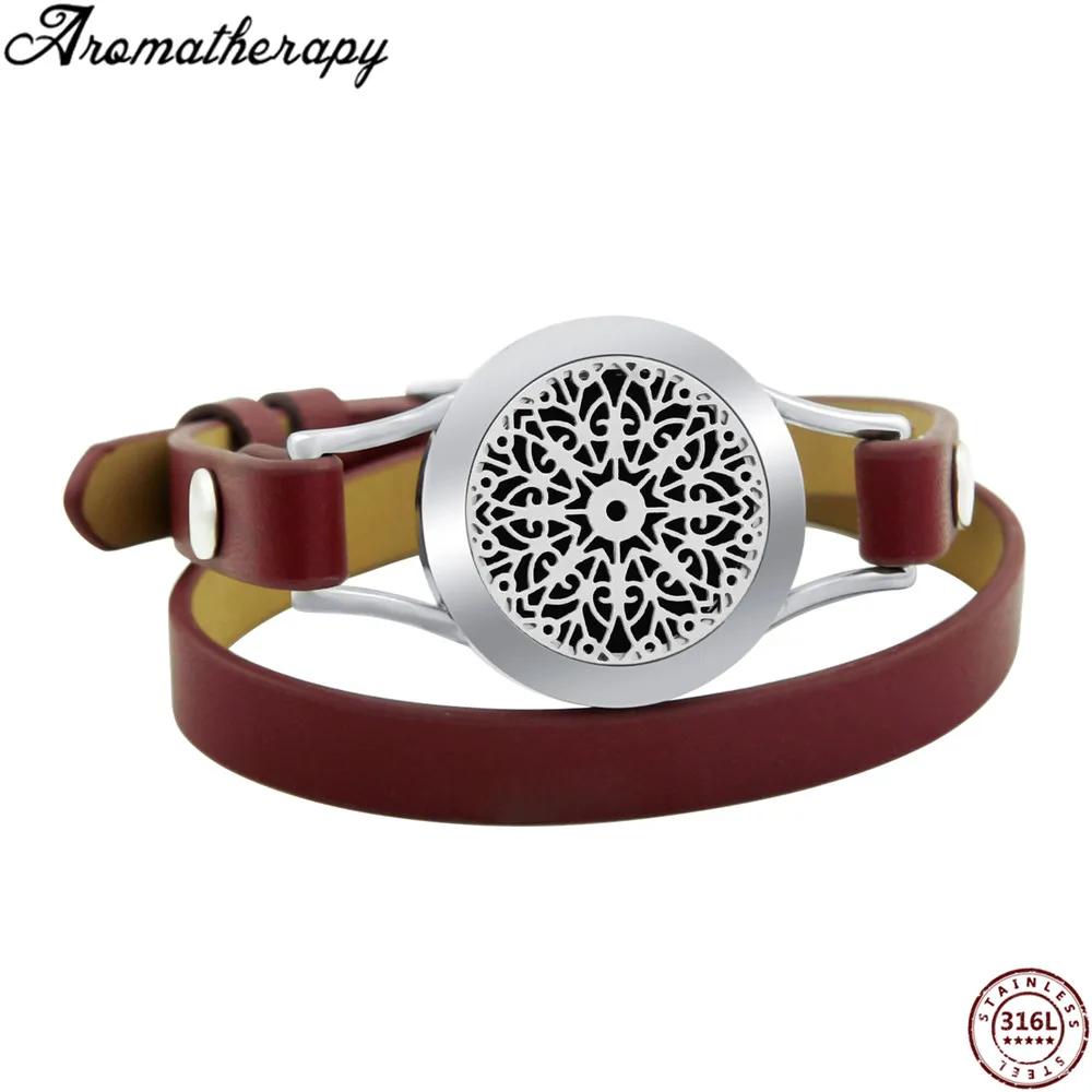 AS-002 aromatherapy leather bracelets (16)
