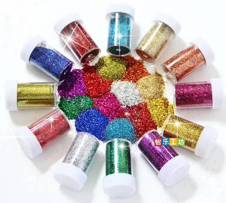 

(1Pc/Sell) Glitter Bottle 5*3cm Per Each Art Supplies School Tools Stationery Set Drawing Supplies Painting Sets Artist Supplies