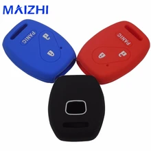 maizhi 2+1 3 Buttons Silicone Car Key Cover Case For Honda FIT INSIGHT Civic Accord CR-V Ridgeline Car-styling