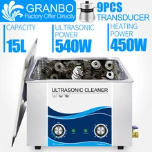 Sonic cleaner bath 15L 540W powerful ultrasonic cleaner 110V 220V temperature knob control heater and timer hospital clinic car Sonic cleaner bath 15L 540W powerful ultrasonic cleaner 110V 220V temperature knob control heater and timer hospital clinic car