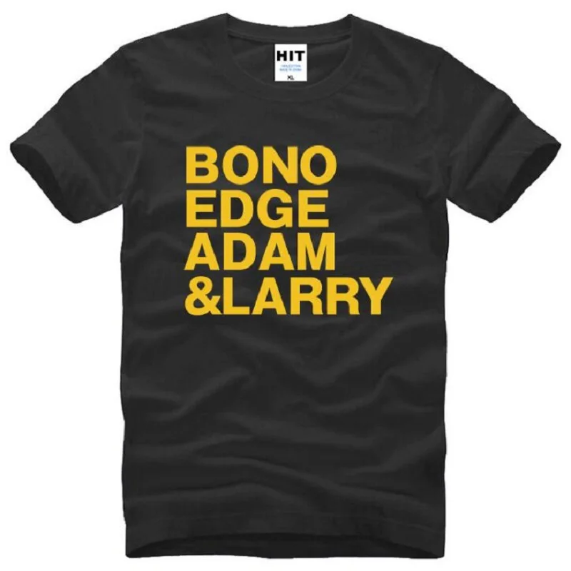 

Rock Band U2 T Shirt BONO EDGE ADAM LARRY T Shirts Men Short Sleeve O Neck Cotton New Alternative Rock T Shirt Fashion Tops Tee