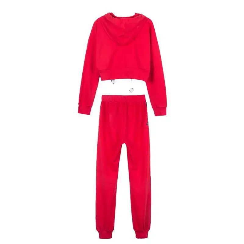 Women High Waist Hip Hop Pants Casual Carrot Pant Bandage Elastic Waist Bloomers Ladies Leisure Pantalettes Knickerbockers Red 0 (3)