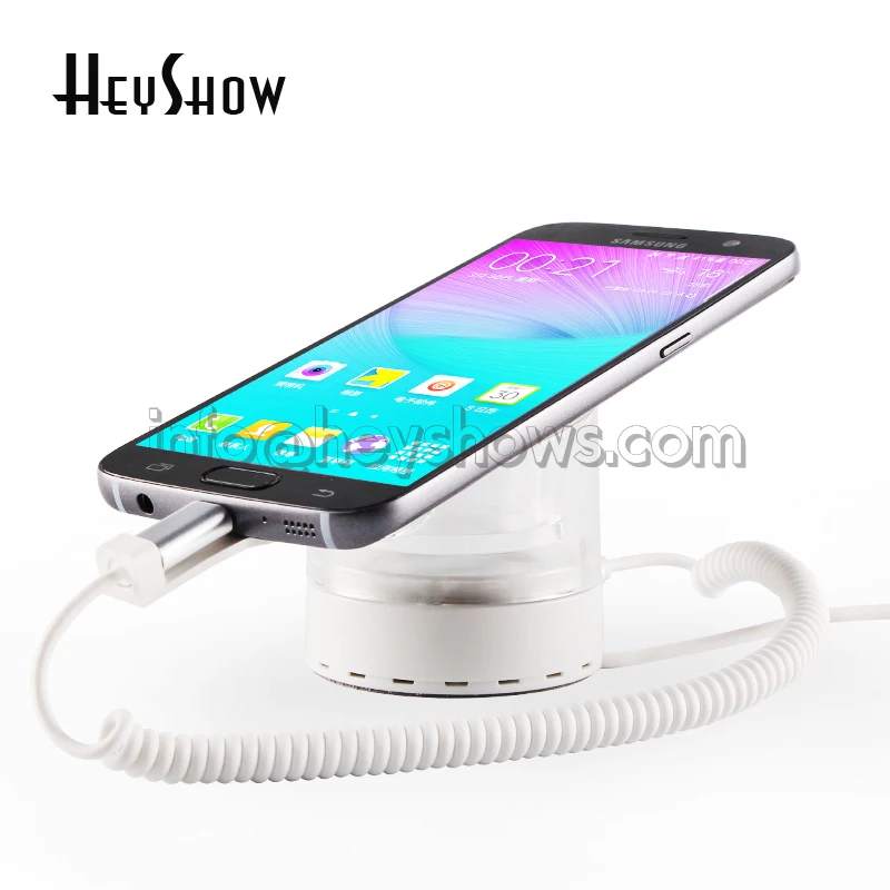 

10x HeyShow Acrylic Mobile iPhone Security Alarm Cellphone Anti Theft Stand Phone Retail Display Holder System For Apple Store