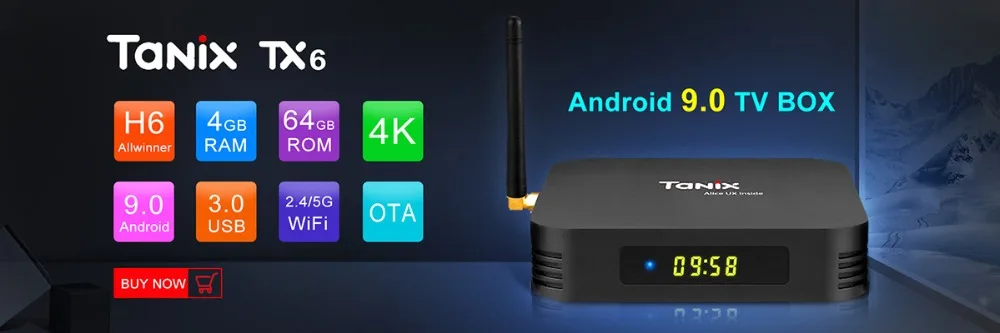 T95 Max Android tv Box 9,0 4 ГБ 32 ГБ 4 ГБ 64 Гб Allwinner H6 2,4 ГГц Wifi Поддержка Google плеер Youtube Smart tv Box PK X96mini TX6