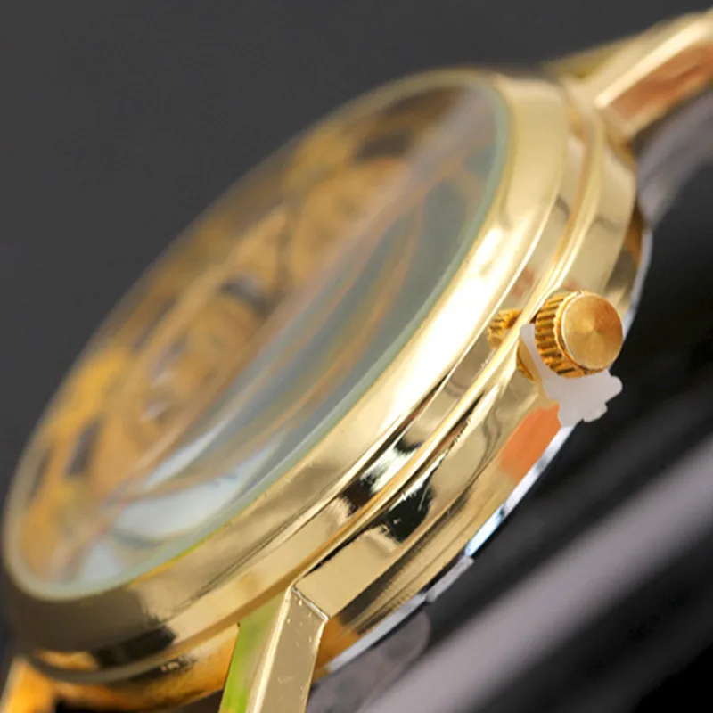 Новые модные кварцевые часы скелетоны для мужчин и женщин Брендовые Часы из