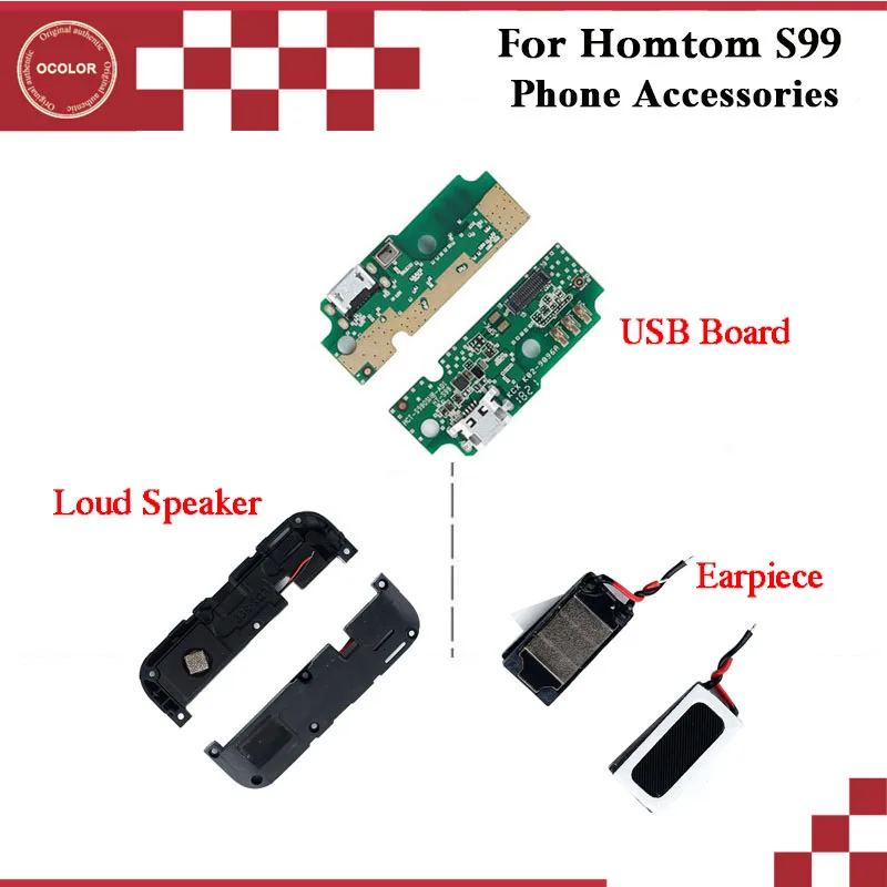 Ocolor для HOMTOM S99 зарядная плата с usb-входом наушник в сборе для HOMTOM S99 громкий Динамик Тесты хорошее громкоговорителя аксессуар
