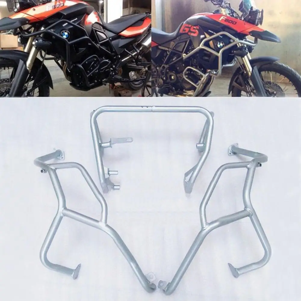 

F650/F700/F800 GS Radiator/Engine Guards Highway Crash Bars Upper+Lower Frame Protector for BMW F800GS F700GS F650GS 2008-2013