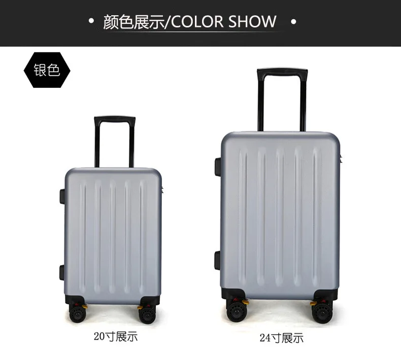ZYJ Travel Trolley Luggage Men Women Alloy Business Solid Rolling Scratchproof Airplane Suitcase Luggage Spinner Wheels Trunk (7)