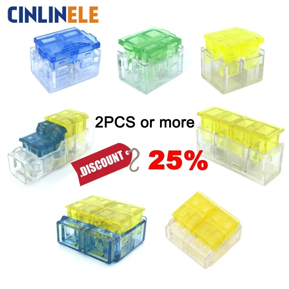 

10Pieces Quick Splice Wire Connector LED Strip Terminal Wago Junction Box Arrangement Of Wire 1Pin 2Pin 3Pin 4Pin