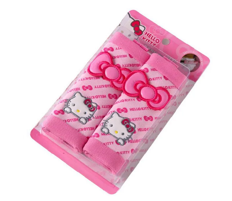 one-pair-hello-Kitty-Seat-Safe-Belt-Covers-Set-Car-Styling-Safety-Accessories