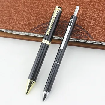 

Luxury Luxury pencil Rollerball Pen with Silver gold Clip Smooth Metal Ballpoint Pen for Student School Supplies Free Shipping