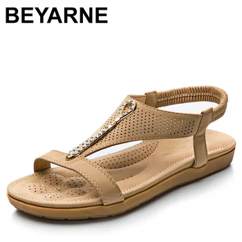

BEYARNE Handcrafted Egypt The Ankh Like Gold Charm Women Dots Suede Sandals ft. Padded Stitching Comfort Lambskin Foot-bed