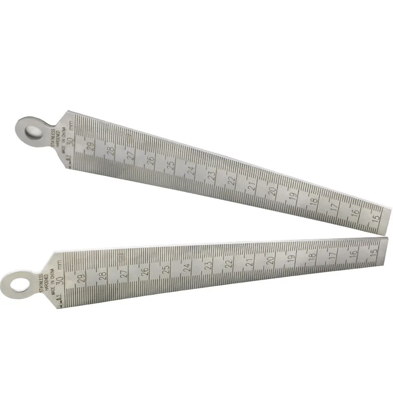 15-30 мм Клин измерительный инструмент зазор линейка диафрагма линейка конусная линейка Нержавеющая сталь Внутренний линейка для измерения диаметров выход измерительные инструменты