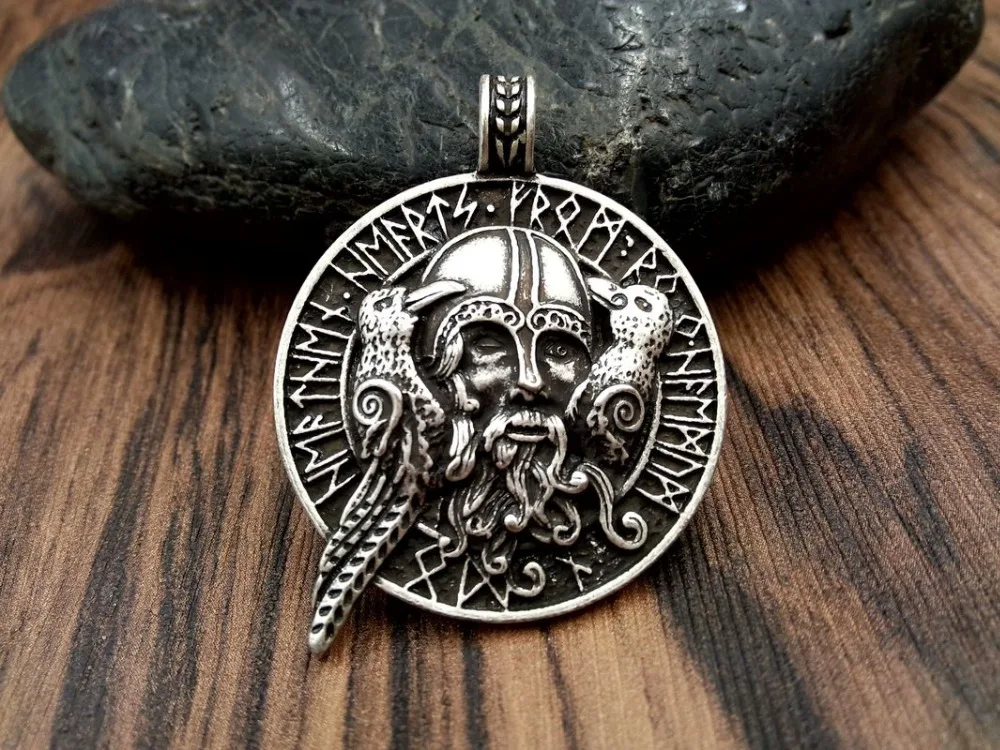 1 шт. модное ожерелье ювелирные изделия odin с воронами подвеска викингов амулет
