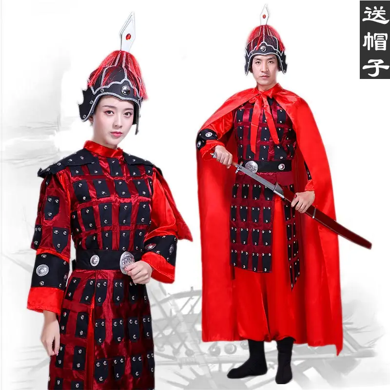 

Ancient Chinese unisex armor costume general Helmet Warrior Armor Commander Corselet soldier costume