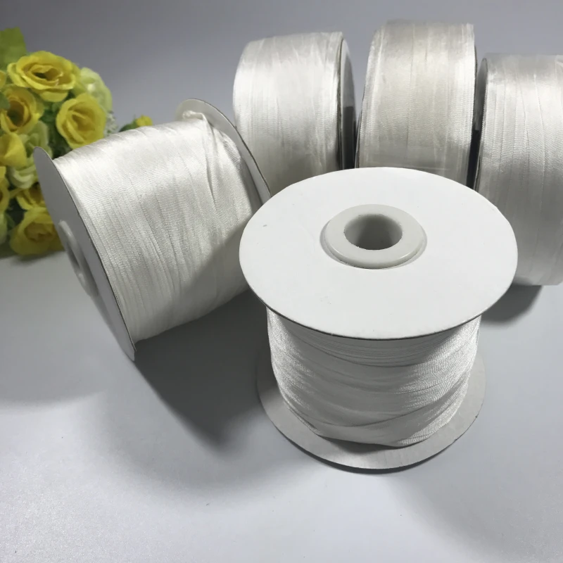Genuine Undyed Pure Thin Taffeta Silk Ribbon 2mm 4mm 10mm to 38mm For Handcraft Embroiey