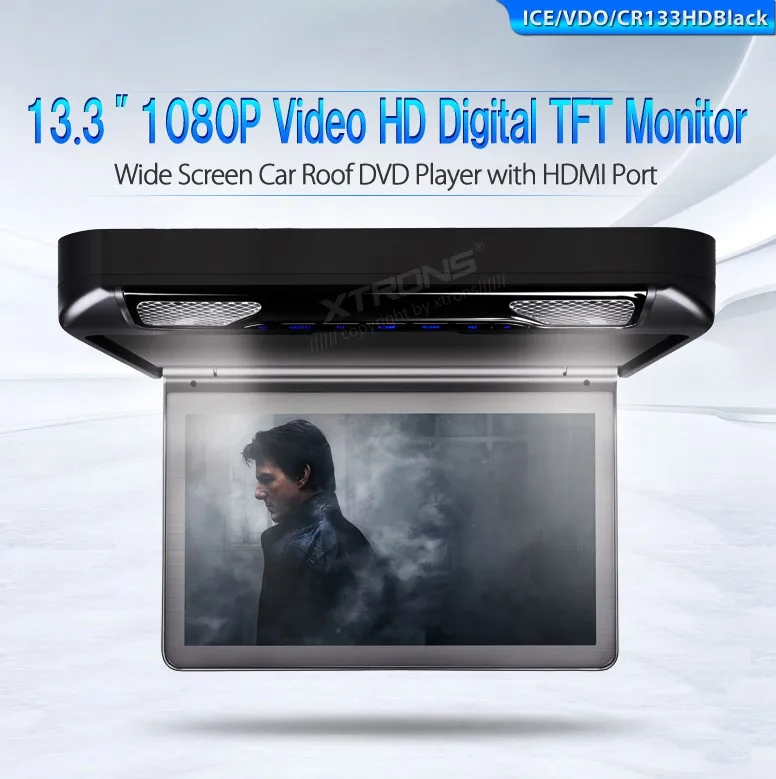 Cheap 13.3" Black Color Car Roof DVD Flip Down Car DVD Roof Mount Car DVD with Built-in HDMI Input & 1920*1080 HD Resolution 0 Cheap 13.3" Black Color Car Roof DVD Flip Down Car DVD Roof Mount Car DVD with Built-in HDMI Input & 1920*1080 HD Resolution 0