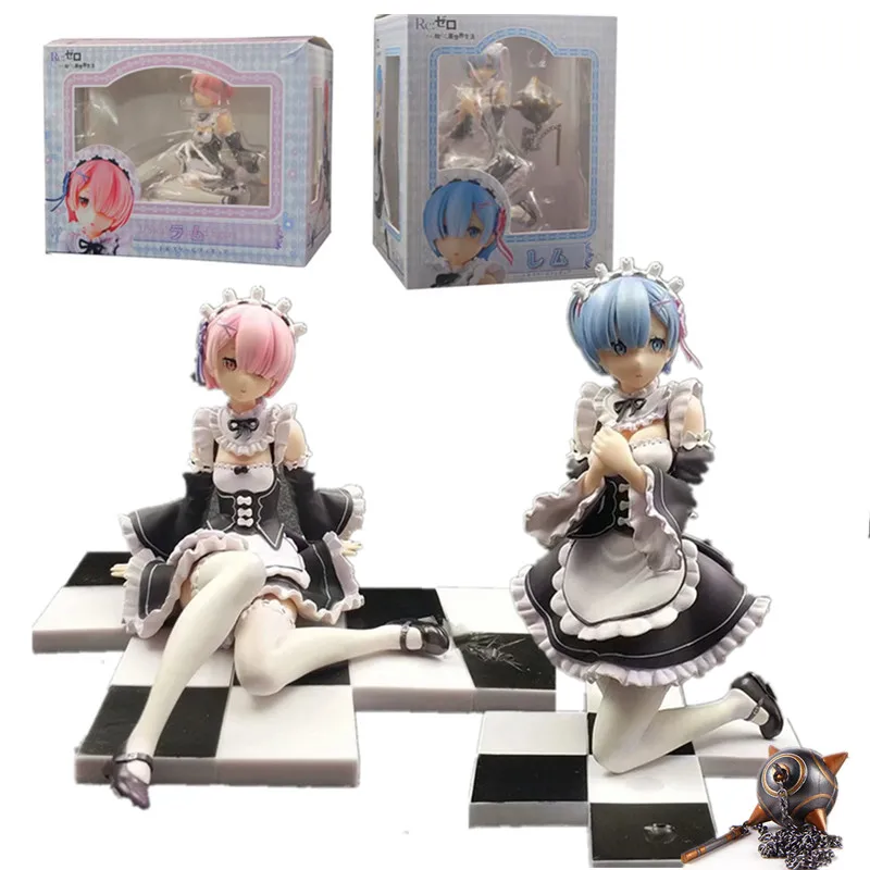

Lensple Anime Zero Kara Hajimeru Isekai Seikatsu Figure Rem Ram 1/8 Scale PVC Action Figures Collectible Model Toys For Gift