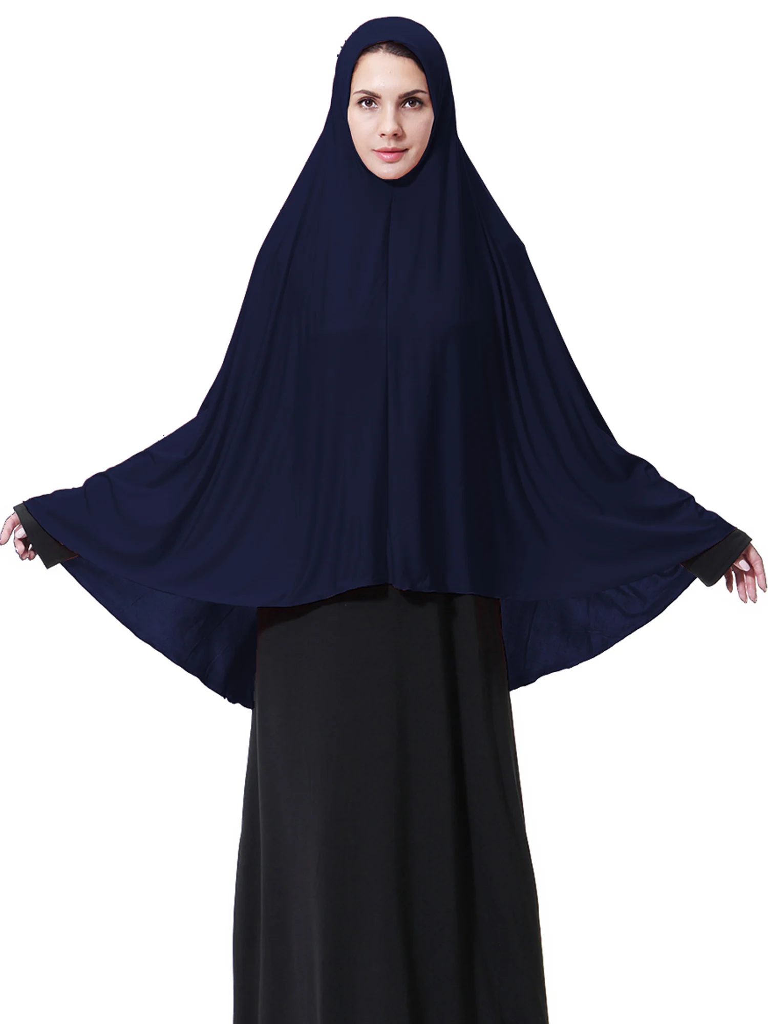 Исламские женские хиджаб мягкие и дышащие мусульманские Твердые длинный хиджаб