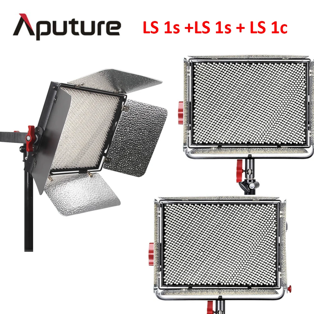 

Aputure LS 1s + LS 1s + LS 1c video lighting kits CRI95+ V-mount Control Box LED Studio Light led video light for photography