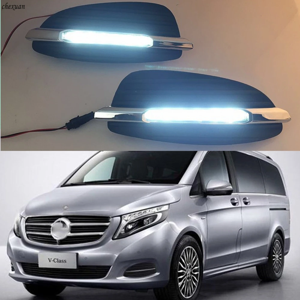CSCSNL 1 комплект для Mercedes Benz V Class Vito V250 V260 2016 2017 12 В ABS светодиодный ные дневные