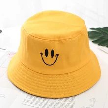 Новая шляпа женский Корейская версия прилива солнцезащитный козырек Симпатичные весной и летом Повседневное улыбка Рыбацкая шляпа шапочка для бассейна пара