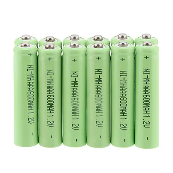 

Lowest price! 20 PCS A SET 600 mah AAA 3A 1.2 V Ni-MH rechargeable battery-Green