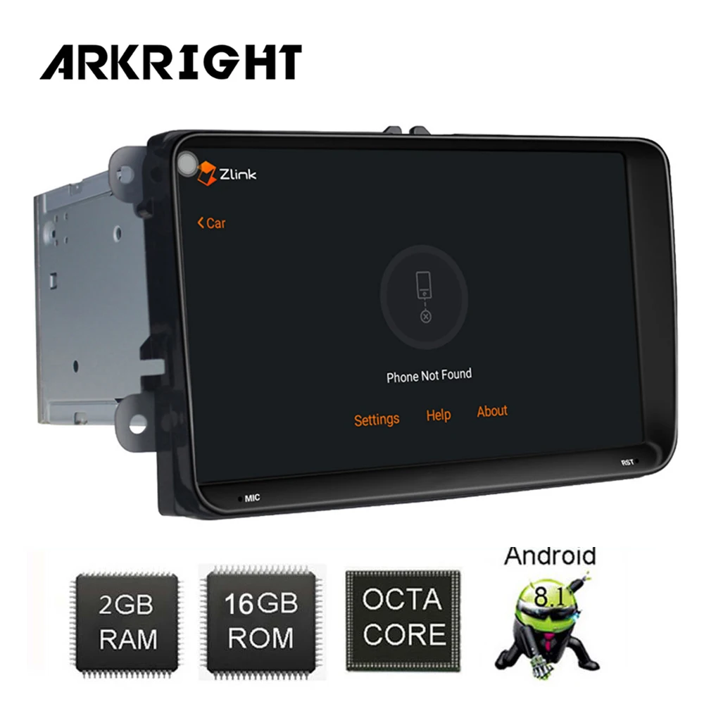 Flash Deal ARKRIGHT 9" Android 8.1 Head Unit/for VW Passat Golf Seat Leon/Skoda/Tiguan Car Radio Audio Stereo HD GPS Navigation Player 1