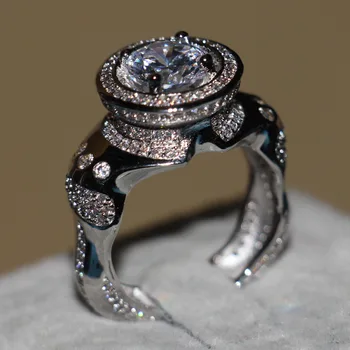 

Fashion Jewelry 2016 Brand Solitaire Man ring Gem 5A Zircon stone 925 Sterling silver Engagement Wedding Band Ring for men
