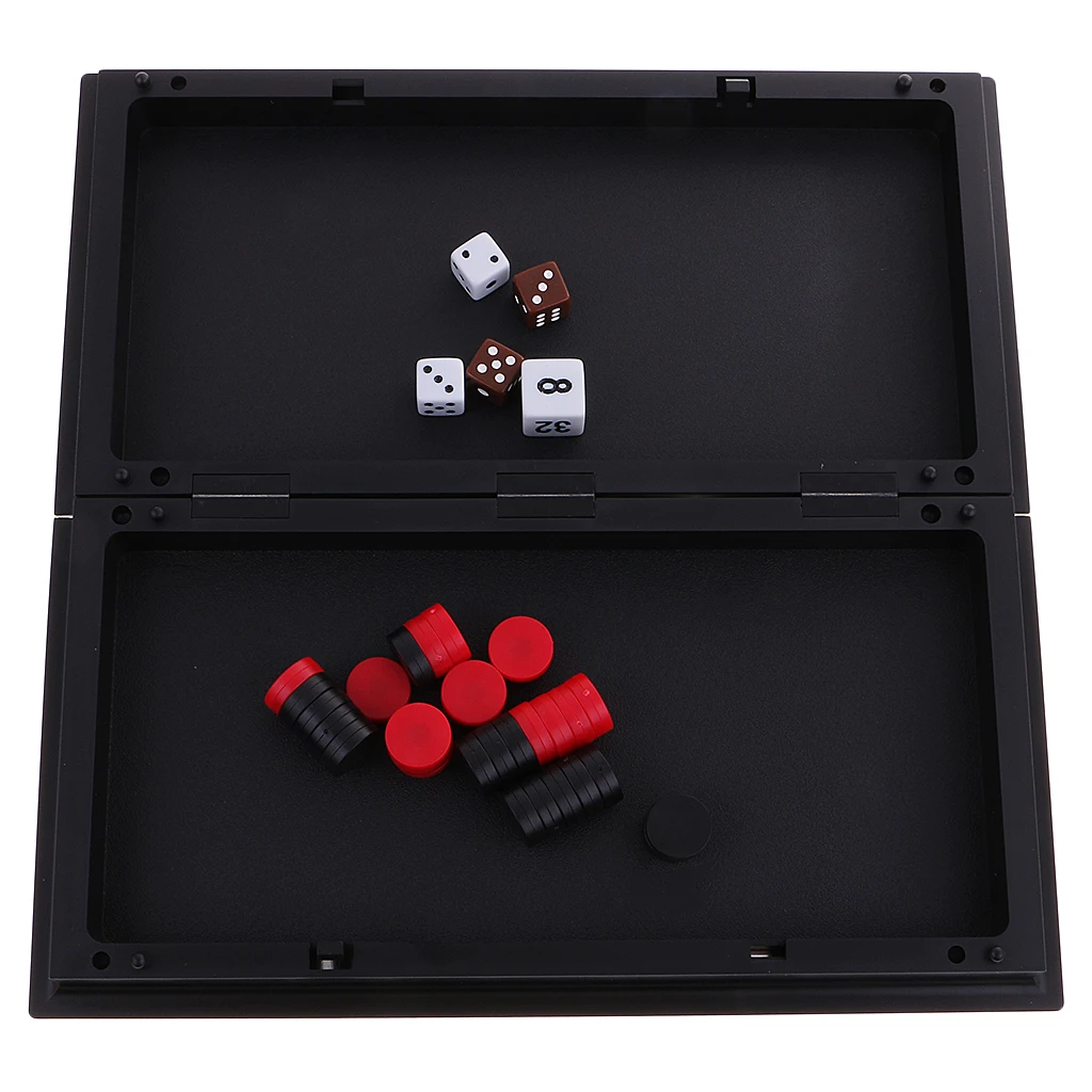 Folding Magnetic Backgammon Chess Board Set Kids Game Toys for Pub Family Party Funny Game Supply Camping Travelling Chess Games