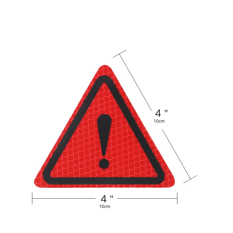 Треугольный предупреждающий знак DIY Светоотражающая наклейка Мотоцикл Грузовик универсальная Светоотражающая наклейка на машину стикеры декоративные для тела