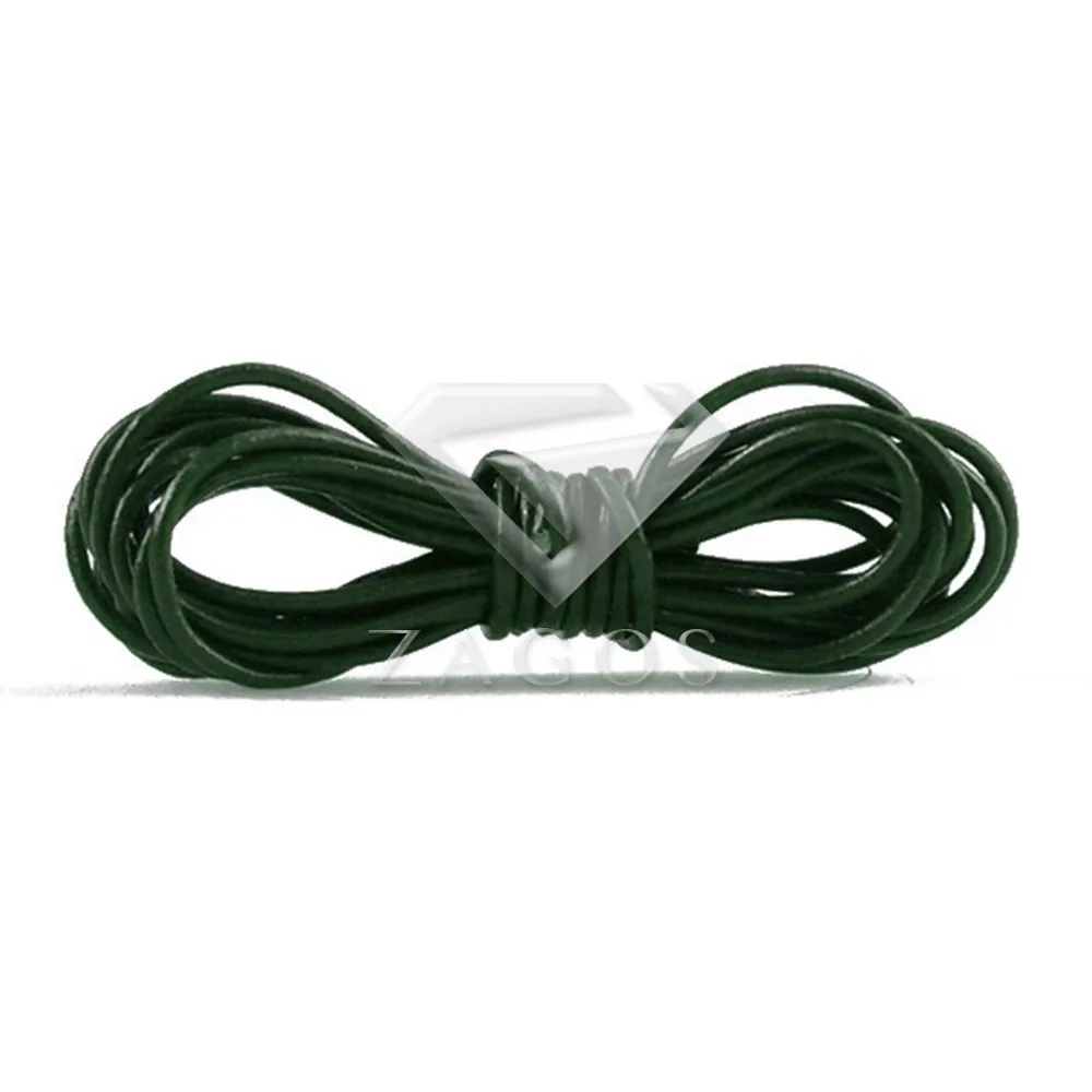 2 м кожаный шнур резьба провода 1,5 мм ювелирное изготовление подходит браслет ожерелье TC0128 52 Цвета выбрать оптом - Цвет: Pine Green