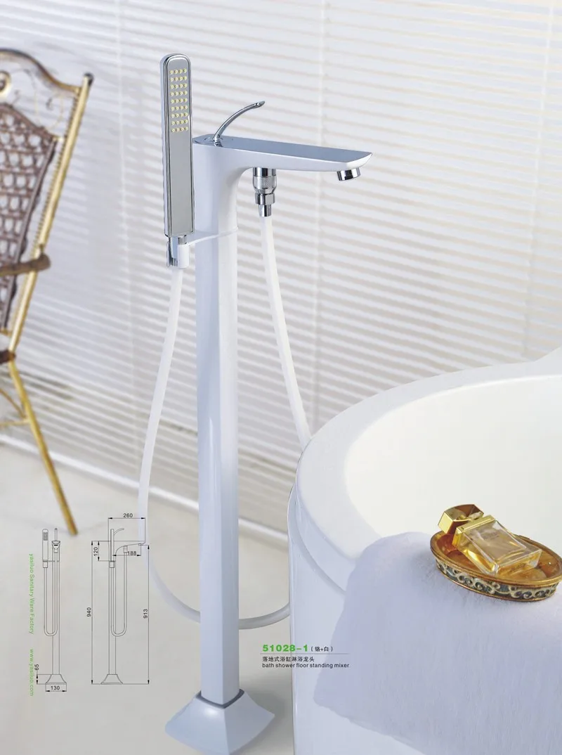floor standing bathtub faucets (4)