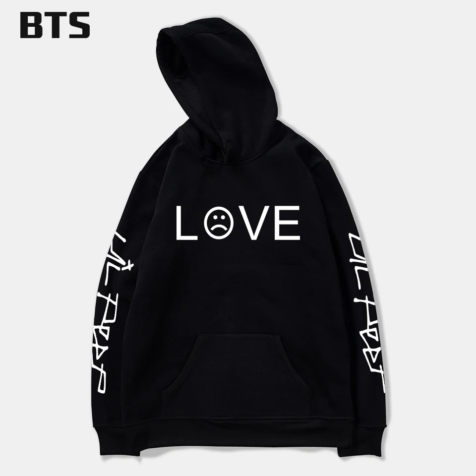 BTS Lil Peep amor invierno Hoodies hombres sudaderas con