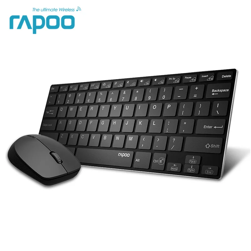 

Rapoo 9000M Multi-mode Silent Wireless Keyboard Mouse Combos Switch Bluetooth 3.0/4.0 and 2.4G up to 3 Devices for PC/Mac/Phone