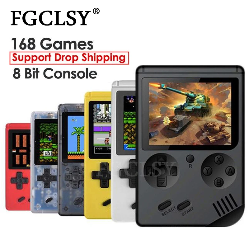 

FGCLSY Newset Video Game Console 8 Bit Retro Pocket Handheld Game Player mini Nostalgic game console Built-in 168 Classic Games