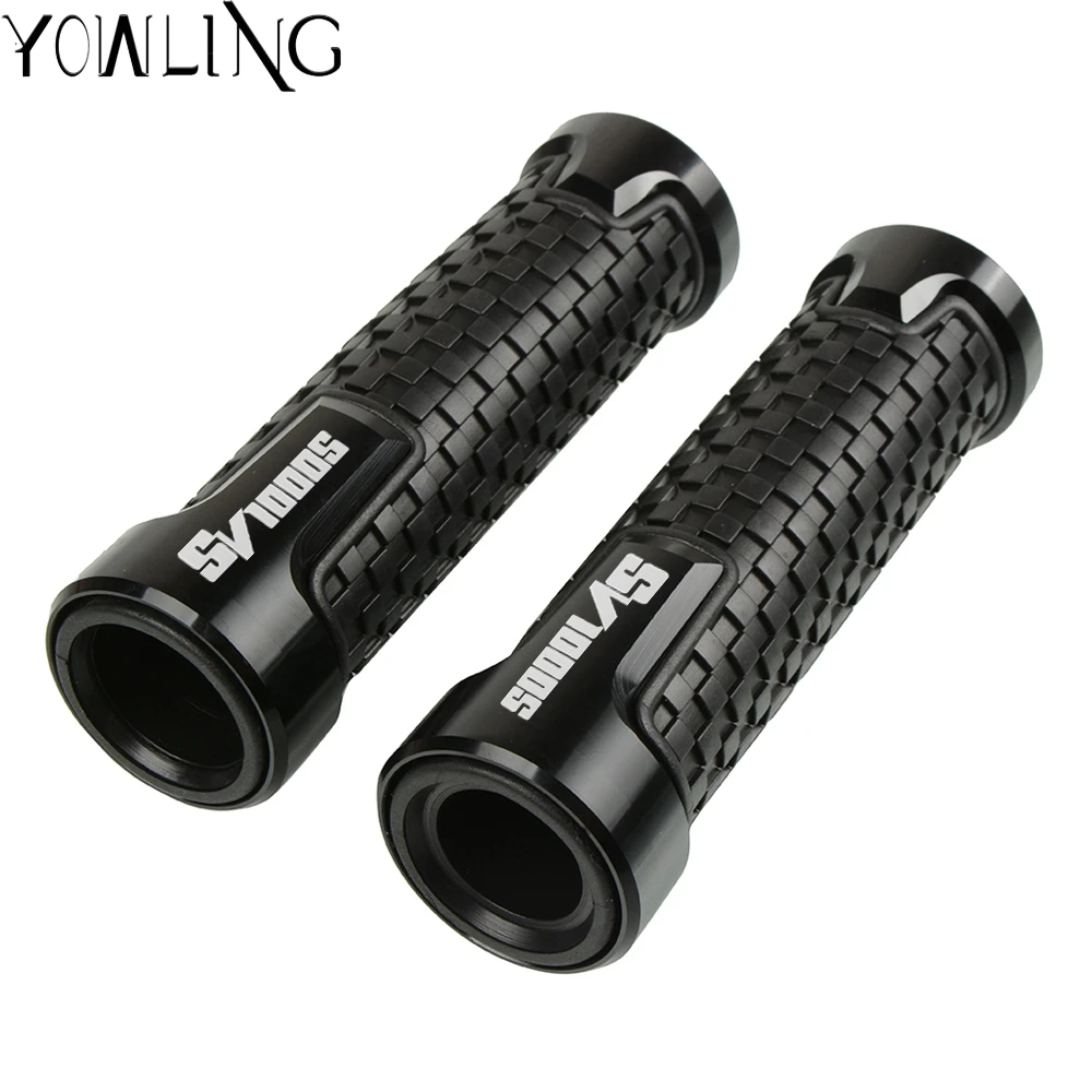 Motorcycle Hand Grips 7/8&quot 22mm CNC Aluminum Rubber Gel Handle Grip for suzuki SV1000 SV K8 SV1000S K3 K4 K5 K6 K7 2003-2008 |