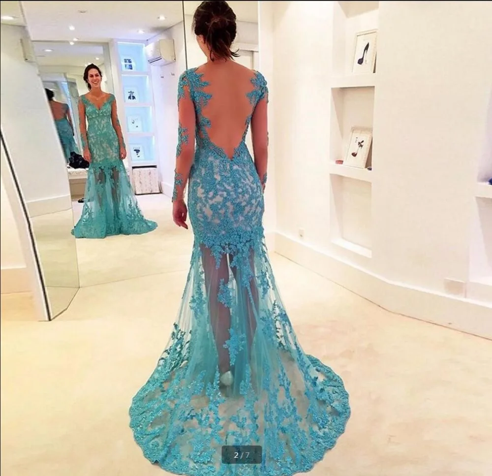^Cheap 2016 new arrival lace appliques sheer back sexy prom dresses long sleeve deep v neck prom gowns best selling cheap prom dress ^Cheap 2016 new arrival lace appliques sheer back sexy prom dresses long sleeve deep v neck prom gowns best selling cheap prom dress