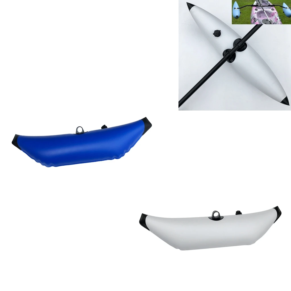 Kayak Boat Fishing Standing Inflatable Outrigger Stabilizer 90x28cm Blue/White for Kayaking Flatable Boat Yacht Accessory