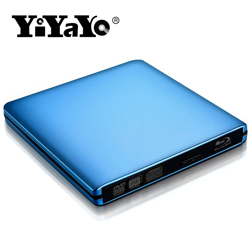 YiYaYo USB 3,0 Bluray Привод BD rom плеер DVD/CD RW горелки Внешний Оптический привод для ноутбука ноутбук ПК Windows 10