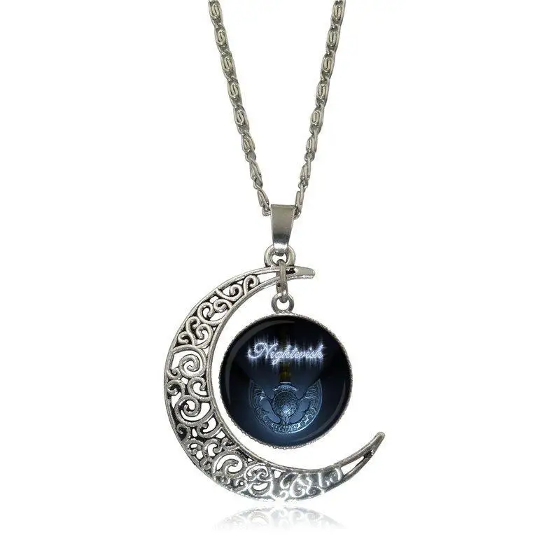 Ей эмалированная рок группа Nightwish Glass ожерелье с подвеской кабошоном модное для
