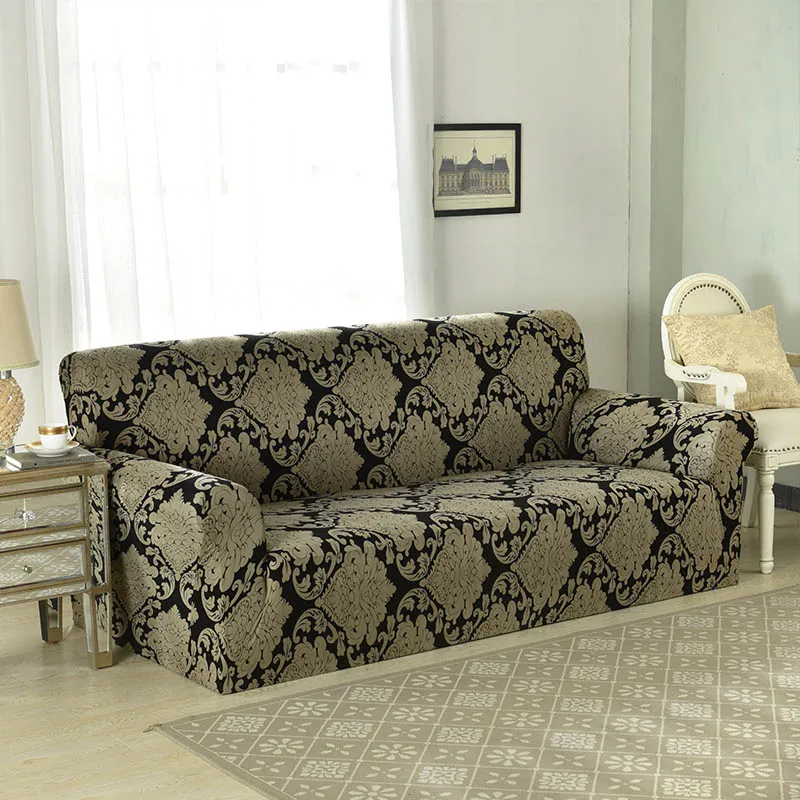 Universal Sofa slipcovers for Living Room Tight Wrap Slip-resistant Elastic Towel Corner Cover 3 Seats Couch | Дом и сад