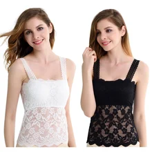 Лидер продаж, женские Взрывные модели, однотонная кружевная Облегающая рубашка на груди, майка без рукавов, Женский Топ